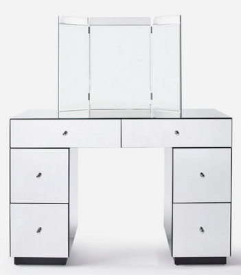 DECO ASSEMBLED MIRRORED DRESSING TABLE