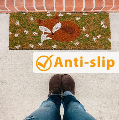 Decoir Fox Hollow Design Doormat Door Mats Natural Look Slip Resistant - 3