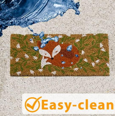 Decoir Fox Hollow Design Doormat Door Mats Natural Look Slip Resistant - 5
