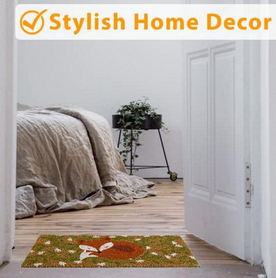Decoir Fox Hollow Design Doormat Door Mats Natural Look Slip Resistant - 6
