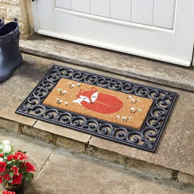 Decoir Fox Hollow Design Doormat Door Mats Natural Look Slip Resistant - 7
