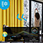 Deconovo Blackout Curtains Pencil Pleat Curtains Thermal Insulated Curtains for Living Room W55 x L63 Inch Lemon Yellow One Pair