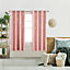 Deconovo Blackout Eyelet Curtains Thermal Insulated Gold Wave Line Foil Printed Curtains for Bedroom 52x84 Inch Coral Pink