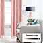 Deconovo Blackout Eyelet Curtains Thermal Insulated Gold Wave Line Foil Printed Curtains for Bedroom 52x84 Inch Coral Pink