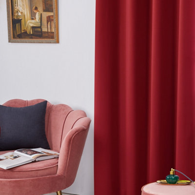 Deconovo Eyelet Curtain Thermal Insulated Blackout Curtain for Bedroom ...