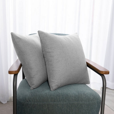 Deconovo Faux Linen Texture Cushion Covers for Garden Furniture with ...