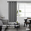 Deconovo Home Decorative Curtain Thermal Insulated Blackout Curtain Material Eyelet Curtain 52"x 84" Light Grey 1 Panel