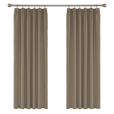 Deconovo Pencil Pleat Thermal Insulated Blackout Curtains Energy Saving ...