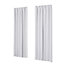 Deconovo Room Darkening Curtains Pencil Pleat Curtains Thermal Insulated Curtains for Nursery W55 x L102 Inch Silver White 1 Pair