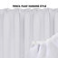 Deconovo Room Darkening Curtains Pencil Pleat Curtains Thermal Insulated Curtains for Nursery W55 x L102 Inch Silver White 1 Pair
