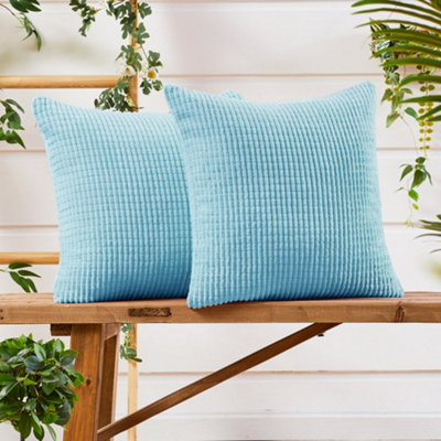 Deconovo Set of Corduroy Cushion Covers 65cm x 65cm, 26x26