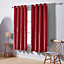 Deconovo Solid Velvet Curtains Red W46 x L72 Inch 2 Pack