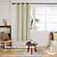 Deconovo Super Soft Blackout Curtain Thermal Insulated Eyelet Curtain for Kids Room 66 x 72 Inch Beige 1 Panel