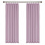 Deconovo Thermal Insulated Blackout Curtains Energy Saving Curtains Pencil Pleat Noise Reducing 42x54 Inch Light Pink 2 Panels