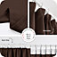 Deconovo Thermal Insulated Blackout Pencil Pleat Curtains Energy Saving Curtains Noise Reducing 42 x 95 Inch Brown 2 Panels