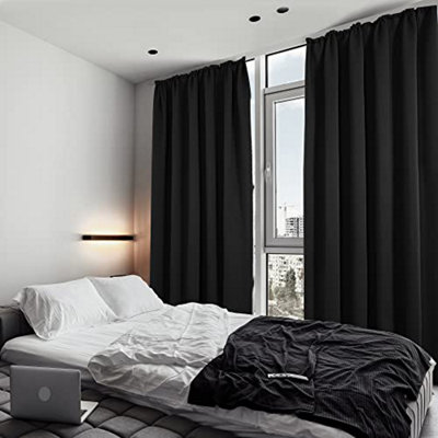 Boys black curtains hotsell