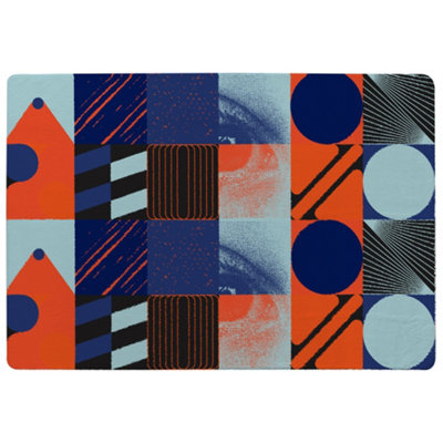 Deconstructed Postmodern Inspired Artwork Special Soft Home Rug