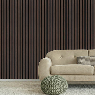 DecorAndDecor Acoustic Slat Wood Wall Panels: Enhance Acoustics & Style in Any Room