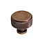 DecorAndDecor - AMELIA Antique Copper Knurled Circular Cabinet Knob Drawer Kitchen Pull Handles - Pair