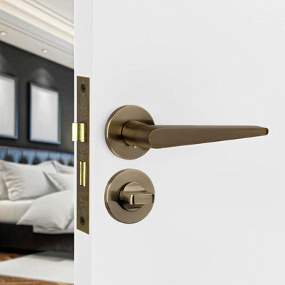 Decoranddecor Bathroom Door Handle - Internal Door Handles for Doors ...
