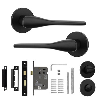 Decoranddecor Bathroom Door Handle - Internal Door Handles for Doors ...