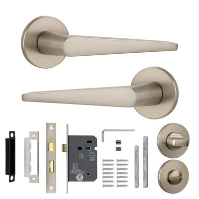 Decoranddecor Bathroom Door Handle - Internal Door Handles - Interior ...
