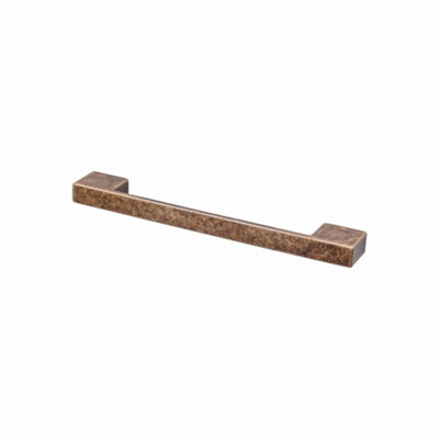 DecorAndDecor - DIMORA Antique Copper Modern Slimline D Shape Kitchen Cabinet Drawer Cupboard Pull Handles - 224mm - Pair