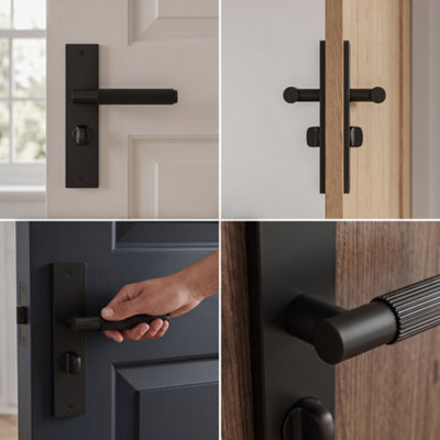 Decoranddecor Door Handle Set - Internal Door Handles with Lock for ...