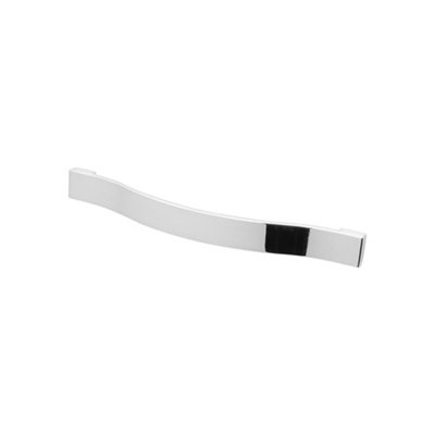 DecorAndDecor - FLORIA Polished Nickel Wave Bow Kitchen Cabinet Drawer Cupboard Pull Door Handles - 224mm - Pair