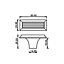 DecorAndDecor - FOLIUM Matt Rose Rectangular Solid Cabinet Knob Drawer Cupboard Kitchen Pull Handles - Pair