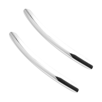 DecorAndDecor - FRYE Polished Nickel Classic Bow Kitchen Door Handles Sleek Design - 256mm - Pair