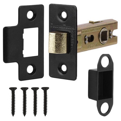 Simply Door Handles, Knurled Handle Latch Pack In Matt Black - JV850MB | Simply Door Handles