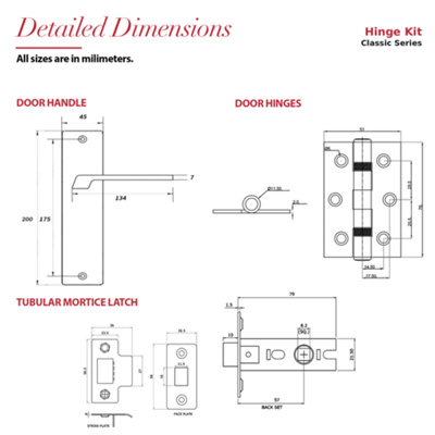 Decoranddecor Internal Door Handles - Door Handle Sets - Interior Door ...