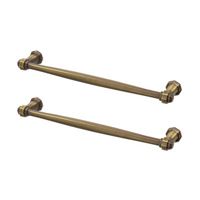 DecorAndDecor - IPPUDO Antique Brass - Antique Style Kitchen Cabinet Drawer Cupboard Pull Door Handles - 160mm - Pair