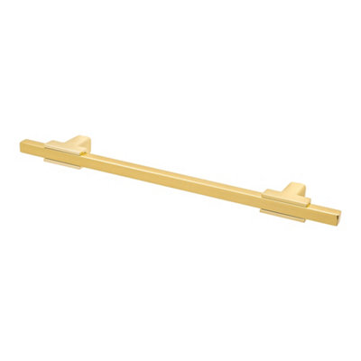 DecorAndDecor - KOTATA Polished Gold Rectangular Slim T-Bar Kitchen Cabinet Handle - 224mm - Pair