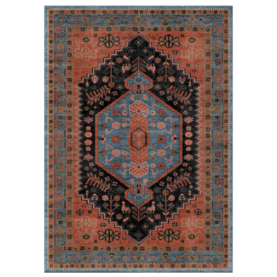 Decoranddecor Living Room Rugs, Washable Area Rugs, 120x170cm, Non-Slip ...
