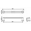 DecorAndDecor - MEANDER Matt Rose Modern Bar Kitchen Cabinet Drawer Cupboard Pull Door Handles - 224mm - Pair