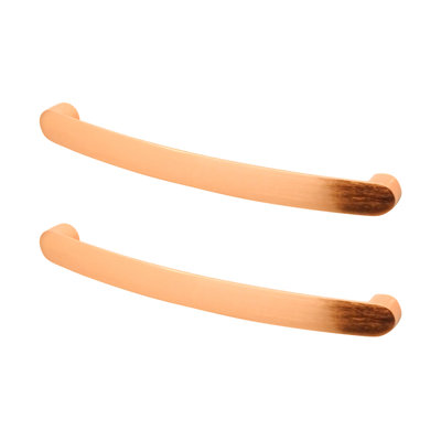 DecorAndDecor - MERLE Matt Rose Bow Kitchen Cabinet Drawer Cupboard Drawer Furniture Pull Door Handles - 160mm - Pair