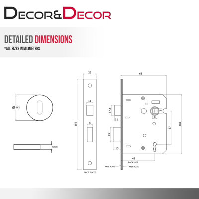 Decoranddecor Nickel Door Handles - Internal Door Handles For Doors Interior Door Handles Latch And Door Hinge Nanda Range