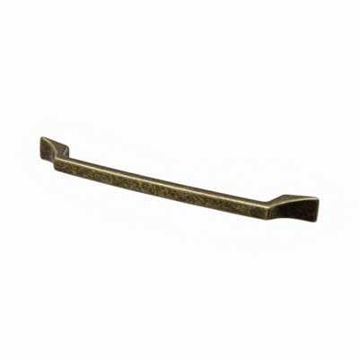 DecorAndDecor - SIRENA Antique Brass Traditional Slimline Kitchen Cabinet Drawer Cupboard Pull Handles - 128mm - Pair