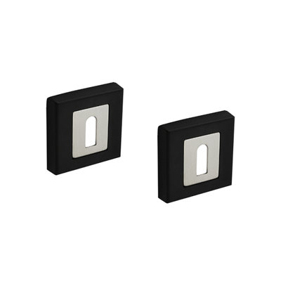 DecorAndDecor - Square Keyhole Cover Escutcheon - Duo Finish