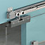 DecorAndDecor Top Hung Glass Sliding Door Gear Kit - 120Kg Max Door Weight - 1200mm Track - One Way Soft Close