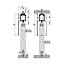 DecorAndDecor Top Hung Sliding Door Gear Kit - 120Kg Max Door Weight - 1800mm Track - One Way Soft Close