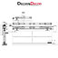 DecorAndDecor Top Hung Sliding Door Gear Kit - 120Kg Max Door Weight - 1800mm Track
