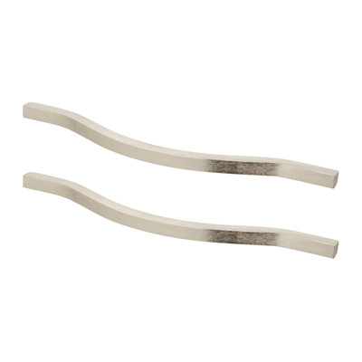 DecorAndDecor - URSA Brushed Nickel Classy Look Modern Kitchen Cabinet Drawer Cupboard Furniture Pull Door Handles - 160mm - Pair