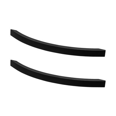 DecorAndDecor - VIGA Matt Black Slimline Kitchen Door Handles Cabinet Pulls Sleek Design - 256mm - Pair