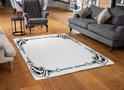Decorative Border Designer Special Soft Home Rug