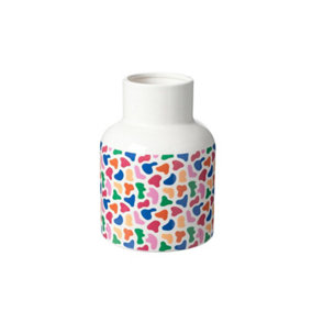 Decorative Ceramic Vibrant Colour Vase - H20.5 cm