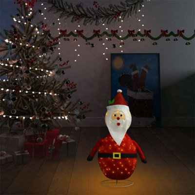 Decorative Christmas Santa Claus Figure LED Luxury Fabric 60cm - 3