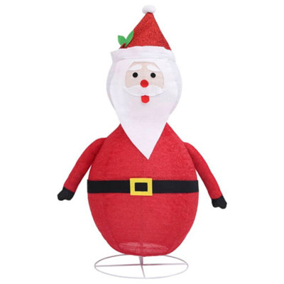 Decorative Christmas Santa Claus Figure LED Luxury Fabric 60cm - 5